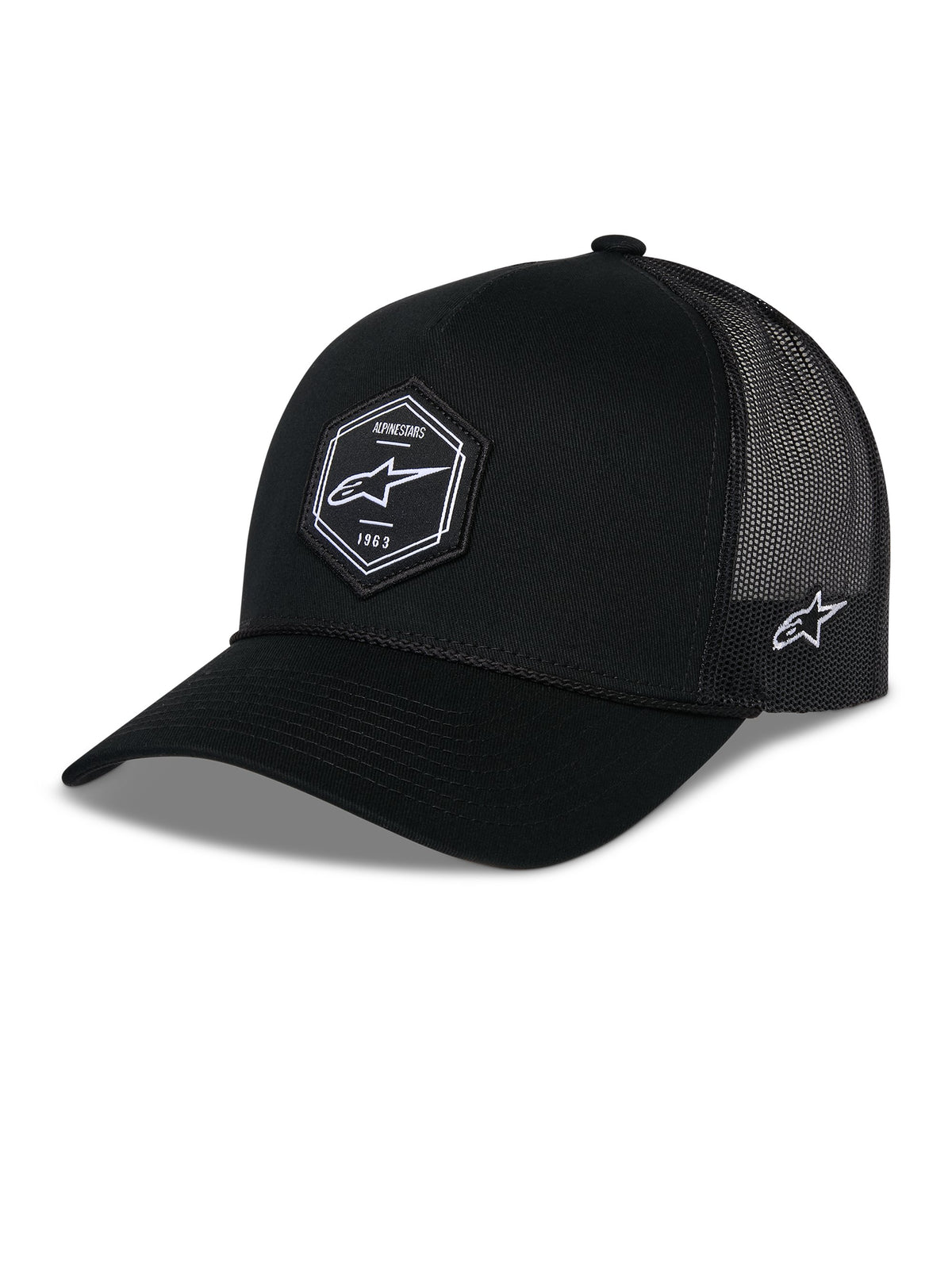 Alpinestars Hat Hexeon Trucker Snapback Black/Black One Size – 1216-81100-1010-OS