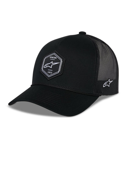Alpinestars Hat Hexeon Trucker Snapback Black/Black One Size – 1216-81100-1010-OS