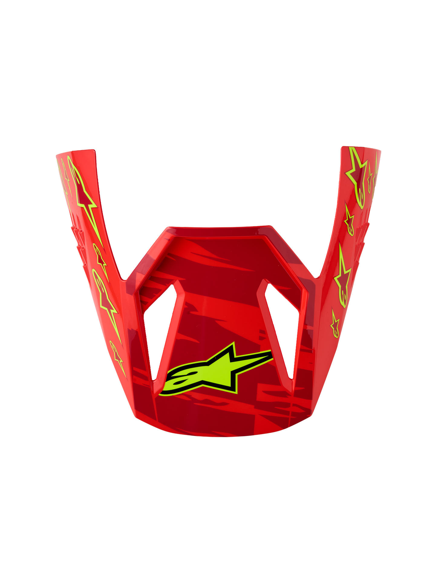 Alpinestars SM3 Jeugd Falcon Vizier Rood Fluo Wit Blauw Geel Fluo Glanzend One Size