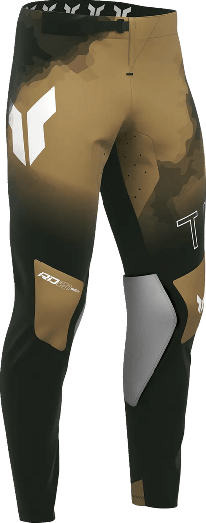 THOR Sportmode Carbon crossbroek – Zwart/Bruin/Lichtgrijs
