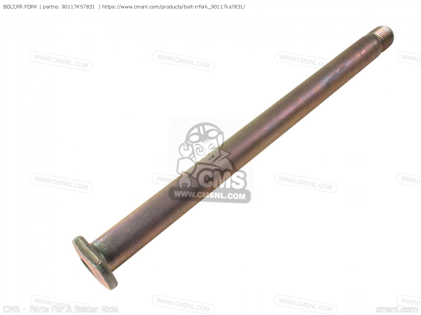 Honda OEM BOLT,RR.FORK 90117-KS7-831