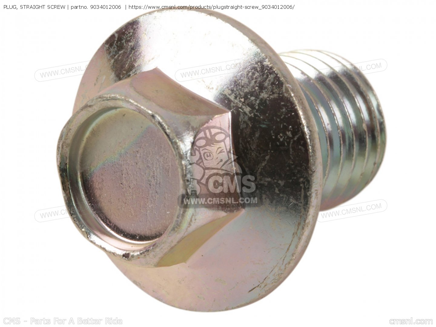 Yamaha OEM 90340-12006 PLUG, DRAIN (3R4) aftapbout YZ