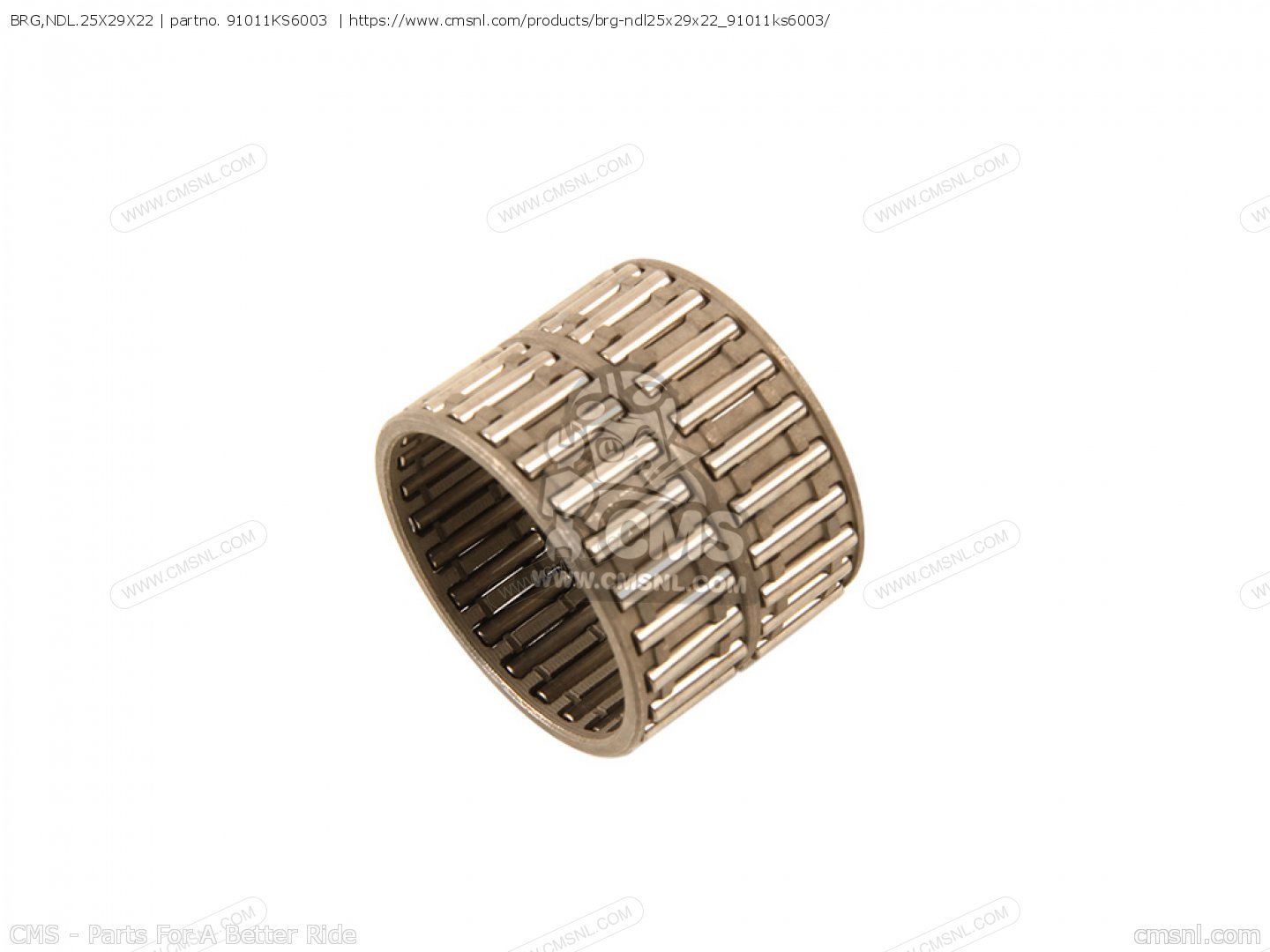 Honda OEM BEARING NEEDLE 25X29X22 91011-KS6-003