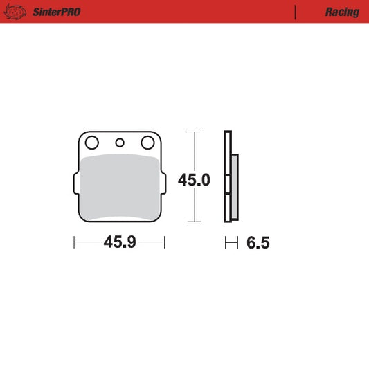 Moto Master Sintered Metal Achter remblokken SinterPro 091011