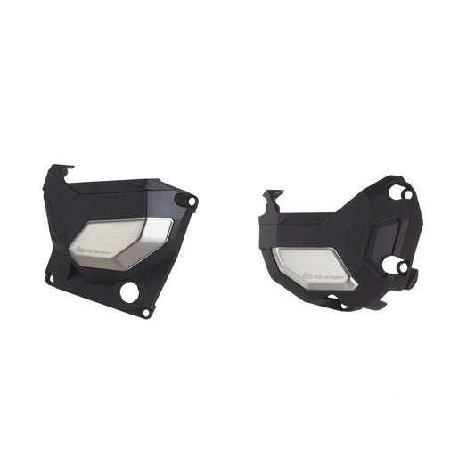 Polisport KIT ENGINE COVER PROTECTOR BLACK - Kawasaki Z 900 2017-2022 & Yamaha XSR 700 2015-2022