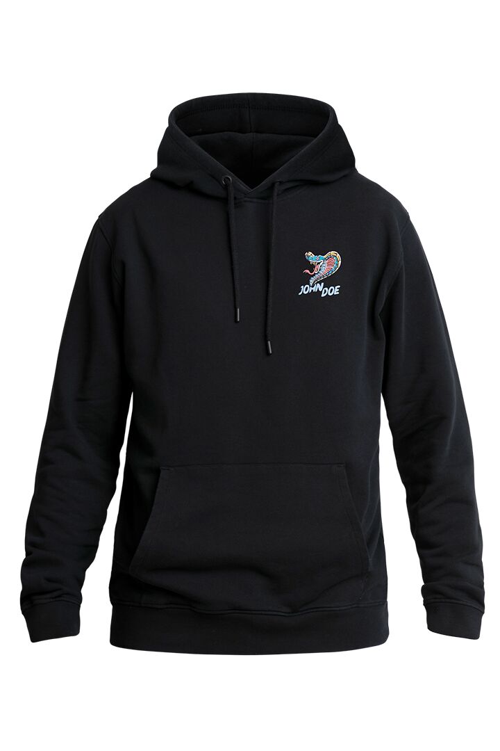 JOHN DOE Snake II herentrui met capuchon zwart 2XL