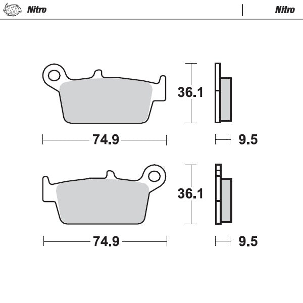 Moto Master achter remblokken Nitro 091821