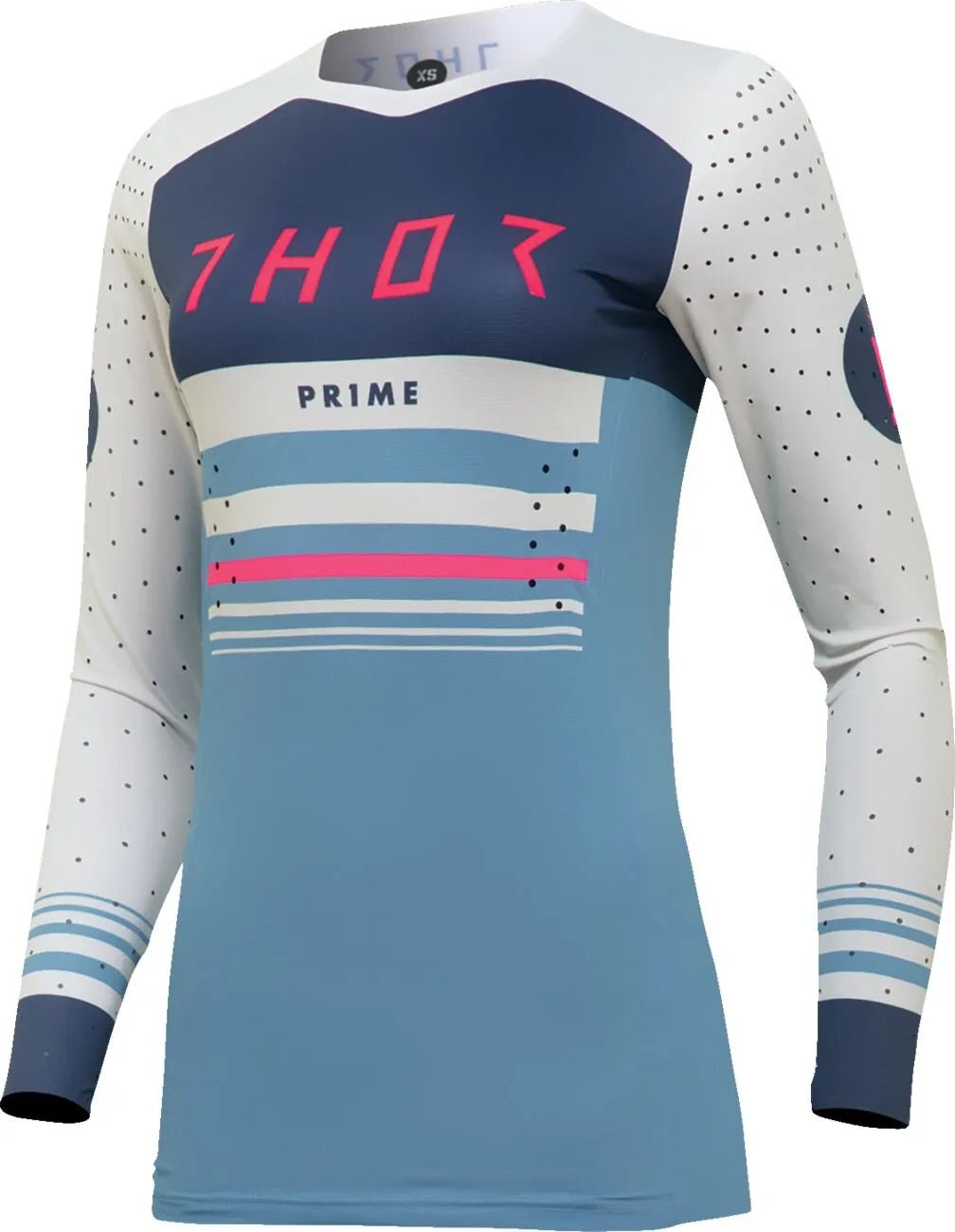 THOR Dames Prime Blaze crossshirt – Blauw/Wit