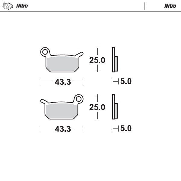 Mino Sintered Voor/Achter Remblokken – KTM SX 50 2002- & Husqvarna TC 50 2017-