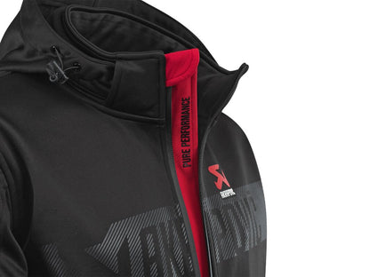 AKRAPOVIC Corpo softshelljas voor dames, zwart/rood, maat S