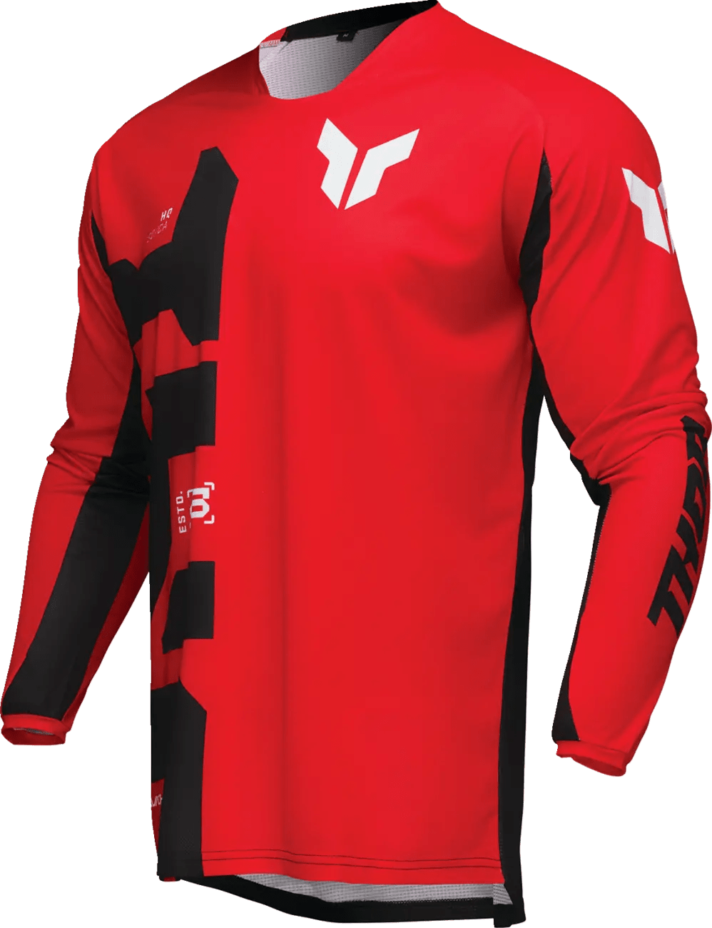 THOR Launchmode Forge crossshirt – Zwart/Rood/Wit
