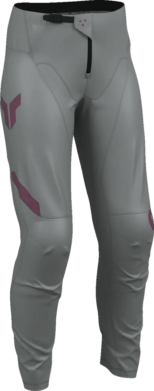 THOR Ridemode Menace dames crossbroek – Grijs/Paars