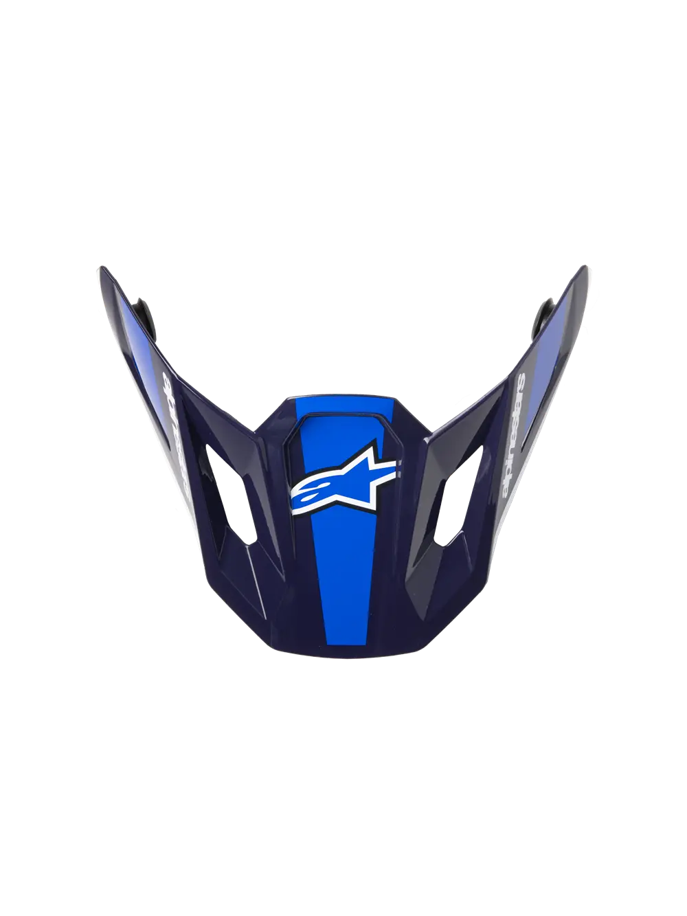 Alpinestars S-M7 Rise helmklep – Blauw Wit glanzend