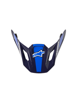 Alpinestars S-M7 Rise helmklep – Blauw Wit glanzend
