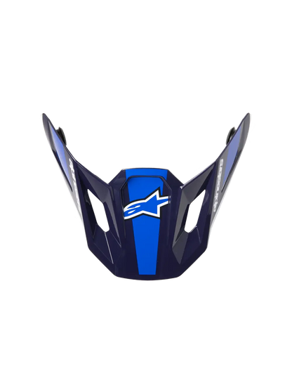 Alpinestars S-M7 Rise helmklep – Blauw Wit glanzend
