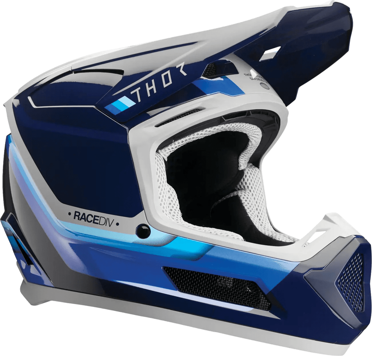 THOR Fleet Defy jeugd crosshelm – Zwart/Blauw/Grijs - MxProStoreParts