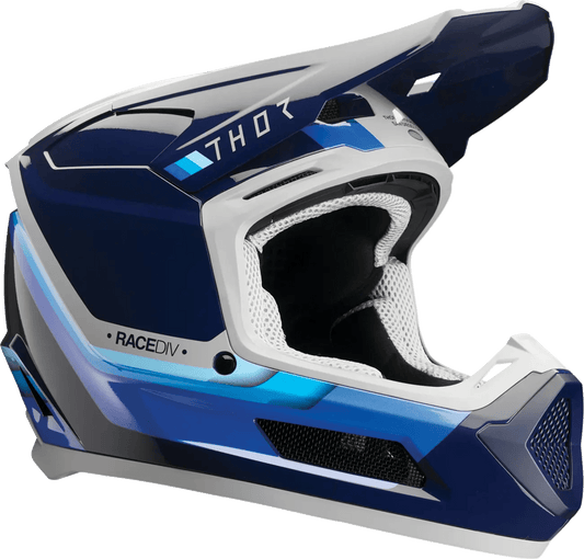 THOR Fleet Defy jeugd crosshelm – Zwart/Blauw/Grijs