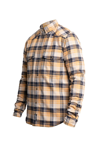 JOHN DOE Motoshirt herenjas geel, maat S