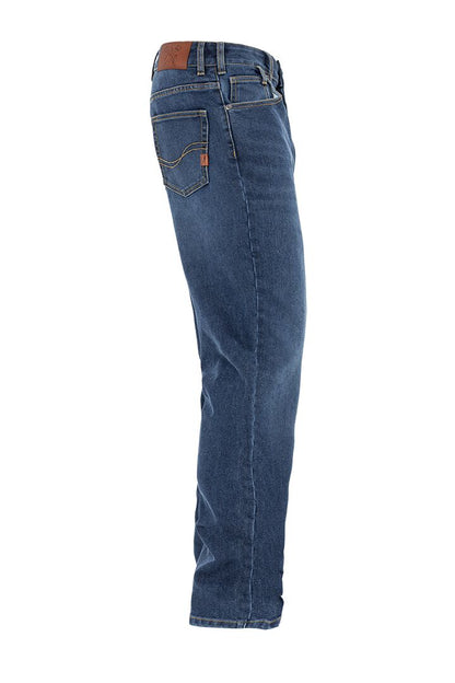 JOHN DOE Chester Mono herenmotorjeans indigo blauw, maat 32/34