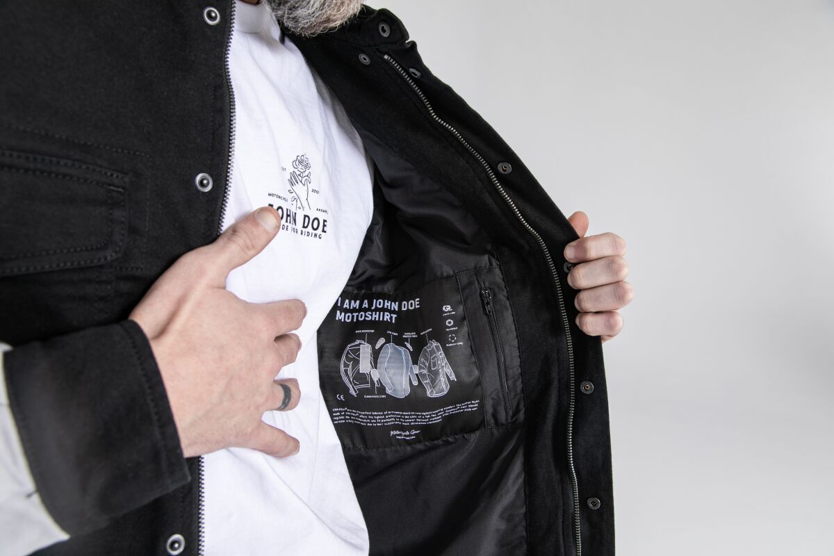 JOHN DOE Motoshirt Prison herenjas zwart/wit, maat M - MxProStoreParts