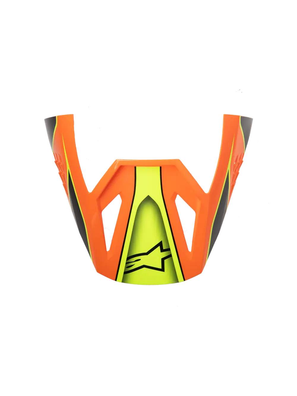 Alpinestars S-M3 Fray helmklep – Zwart Oranje Geel fluo glanzend
