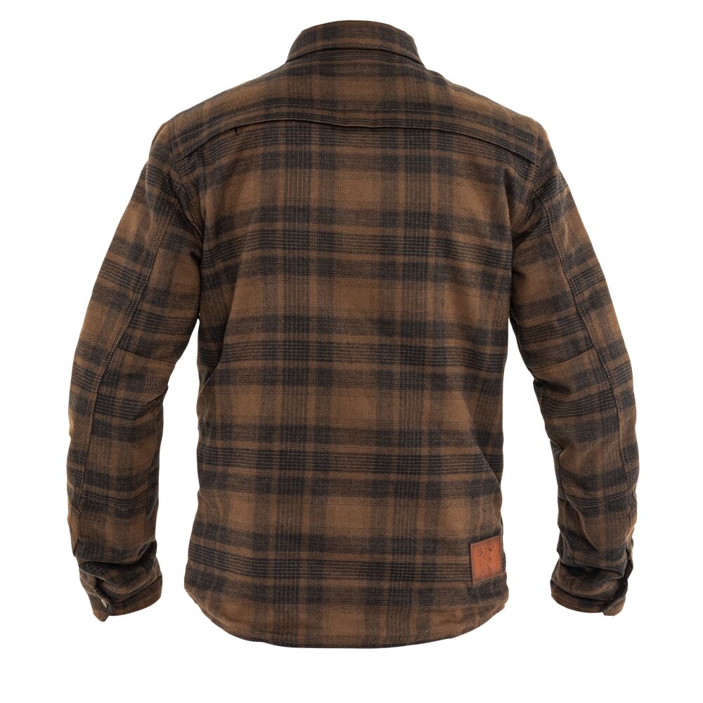 JOHN DOE Motoshirt herenjas bruin, maat L