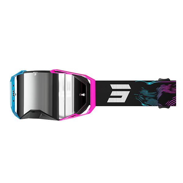 Shot Lite Iridium Volt Blauw / Roze / Zwart Matt Glossy Crossbril 2027 Collectie