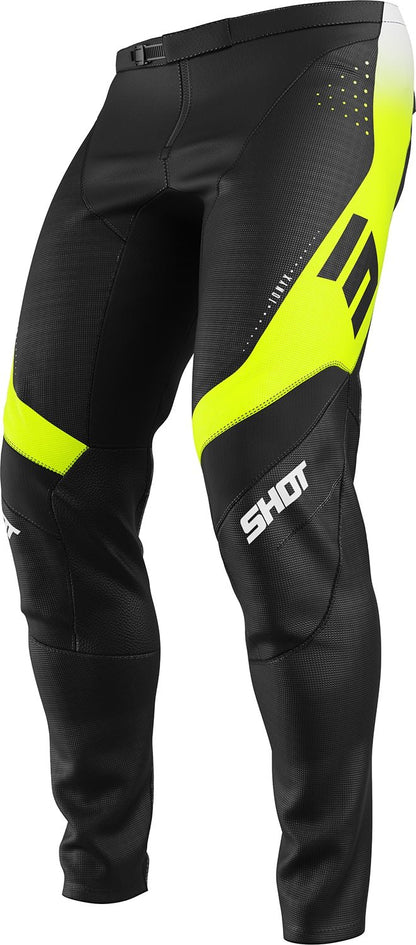 Shot MX Cross Broek Volwassen Contact Ionyx Fluor Geel Zwart 2026 Collectie - MxProStoreParts