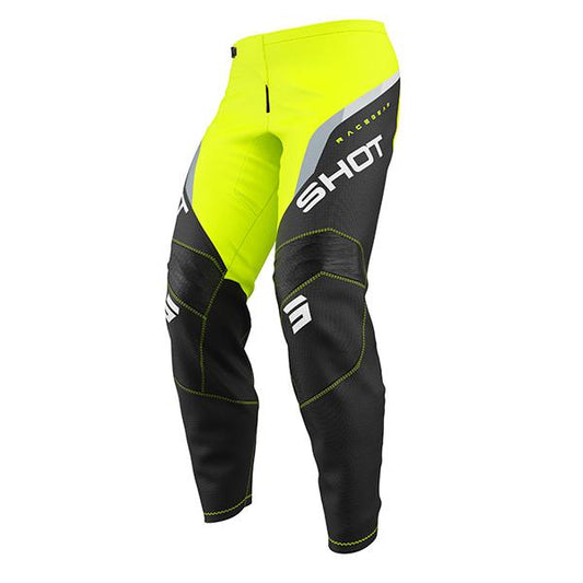 Shot MX Cross Broek Kinderen Draw Daytona Fluor Geel 2026 Collectie