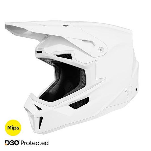 Shot MX Cross Helmet Lite Solid White Gloss Erwachsene Kollektion 2026
