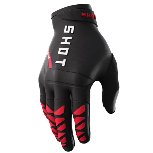 Shot cross handschoenen Core Rood/Zwart Maat L