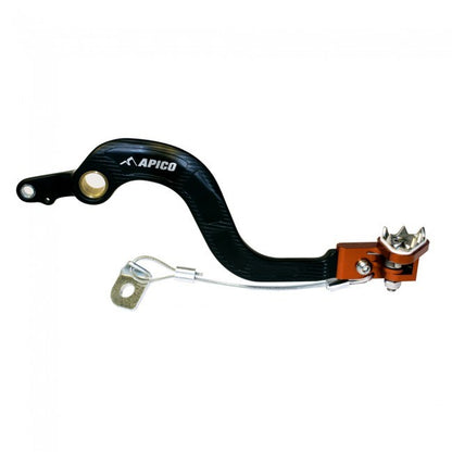 Apico Rempedaal + Brake Saver zwart / oranje KTM SX/SX-F 125-450 16- & EXC/EXC-F 125-500 17- & Husqvarna TC/FC 125-450 16- & TE/FE 125-501 17- & Gas Gas MC/MC-F/EC/EC-F 125/250F/350F/450F 2021