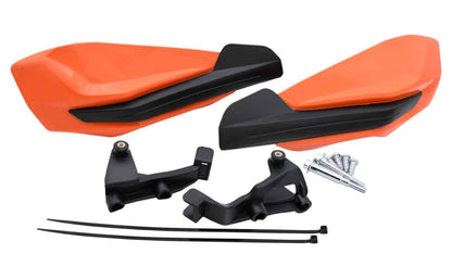 Braapp KTM Factory Replica Handkappen + bevestiging set Oranje/Zwart KTM Enduro 2014-2024 & Cross 2014-2026 & Husqvarna/Gas Gas - MxProStoreParts