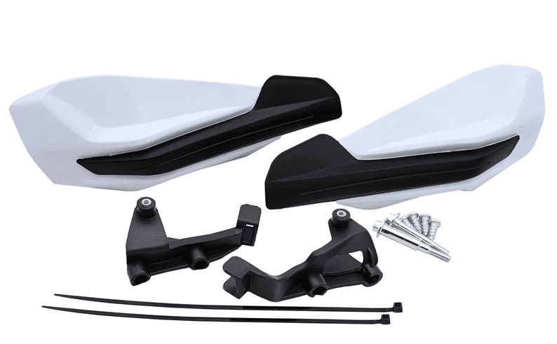 Braapp KTM Factory Replica Handkappen + bevestiging set Wit/Zwart KTM Enduro 2014-2024 & Cross 2014-2026 & Husqvarna/Gas Gas - MxProStoreParts