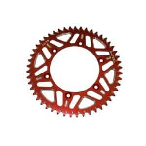 S - teel achtertandwiel 50 tands aluminium Rood Suzuki RM/RM - Z 125/250/450 80 - MxProStoreParts