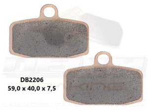 Pastillas de freno sinterizadas Delta Braking para KTM SX 85 2012-2020 Tipo D