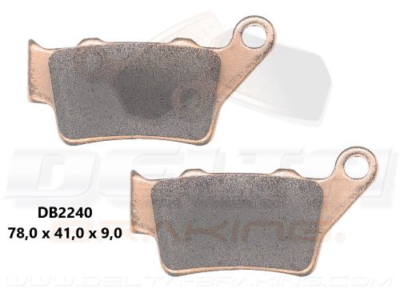Delta Braking Achter remblokken DB2240 type D