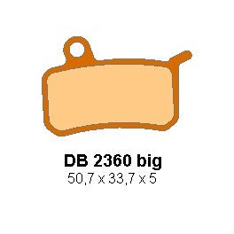 Delta Braking Voor / Achter remblokken DB2360 Big Type D