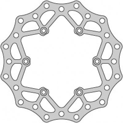 Delta Braking achter remschijf ( 220mm ) Type D KTM 89- & Husqvarna 14- & Husaberg 00-13 & Gas Gas 2021
