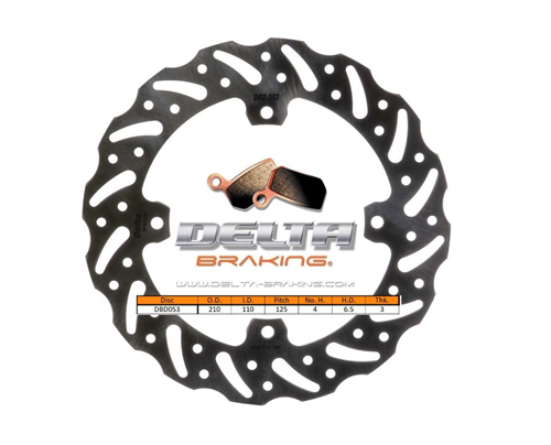 Delta Braking achter remschijf ( 210mm ) Type G KTM SX 85 2011-2020 &amp; Husqvarna TC 85 2014-2020