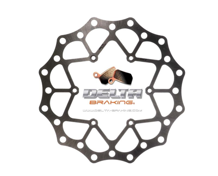Delta Braking voor remschijf ( 270mm ) Type G Yamaha YZ 250F 2016- &amp; YZ 450F 2016- &amp; YZ 125/250 2017- &amp; Fantic XX/F 2022-