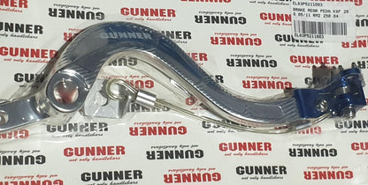 Gunner Rempedaal + Brake Saver zilver Kawasaki KX 250F 05-20 & Suzuki RM-Z 250 05-06
