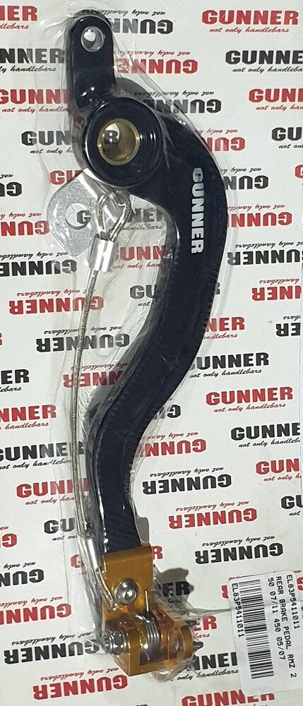 Gunner Rempedaal + Brake Saver zwart Suzuki RM-Z 250 07-12 & RM-Z 450 05-07