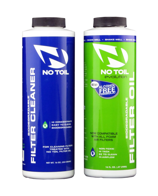 No Toil Bio luchtfilter olie + luchtfilter cleaner ( set 2 pack ) 473 ml