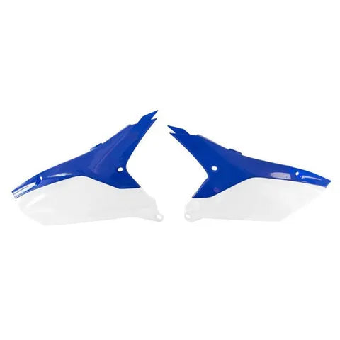 Racetech Zijnummerborden Wit / Blauw Yamaha YZ 250F 2024- & YZ 450F 2023-