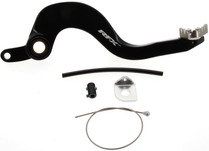 RFX Rempedaal + Brake Saver zwart / titanium KTM SX/SX-F 125-450 16- & EXC/EXC-F 125-500 17- & Husqvarna TC/FC 125-450 16- & TE/FE 125-501 17- & Gas Gas MC/MC-F/EC/EC-F 125/250F/350F/450F 2021