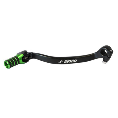Apico Elite schakelpook zwart / groen Kawasaki KX 250F 04-05 & Suzuki RM-Z 250 04-06