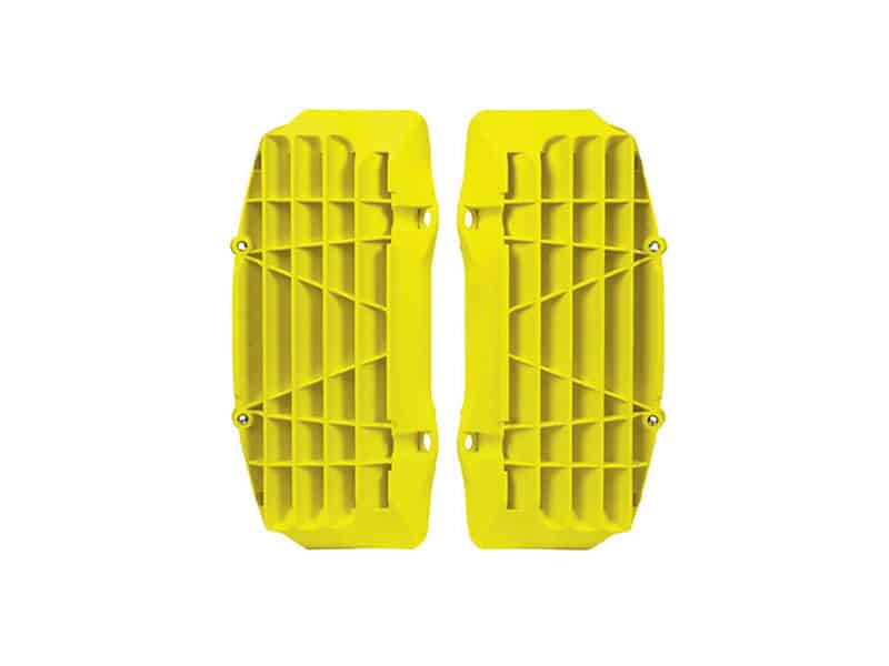 Racetech radiator roosters/lamellen zwart/Fluor geel Husqvarna TC/FC 125-450 2016-2018 & FE/TE 250-501 2017-2019