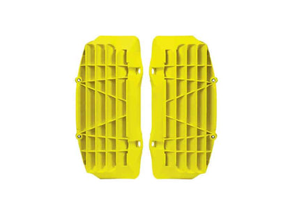 Racetech radiator roosters/lamellen zwart/Fluor geel Husqvarna TC/FC 125-450 2016-2018 & FE/TE 250-501 2017-2019