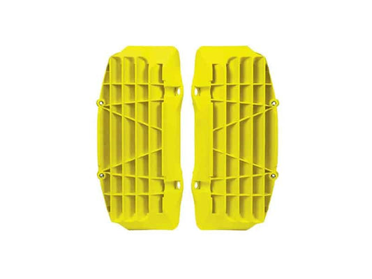 Racetech radiator roosters/lamellen zwart/Fluor geel Husqvarna TC/FC 125-450 2016-2018 & FE/TE 250-501 2017-2019 - MxProStoreParts